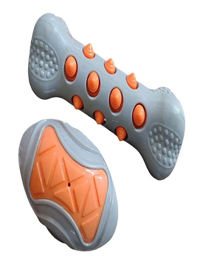 CHIPMONK Set of 2 Squeaky Toy Bite Safe Durable for Small Puppy Medium Large Dog Non-Toxic Plushy Training & Brain Development Toys Reduces Anxiety Perfect for Your Lovely Pets - Image 1
